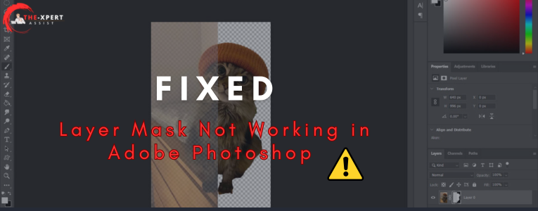 Layer mask not working in adobe photoshop